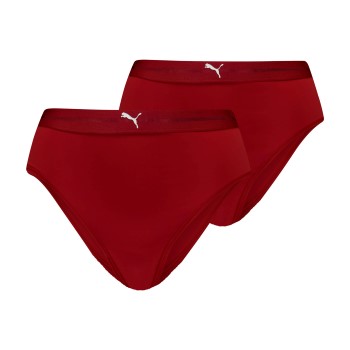 Puma Trusser 2P Women High Waist Brazilian Briefs Mørkrørd polyamid Medium Dame