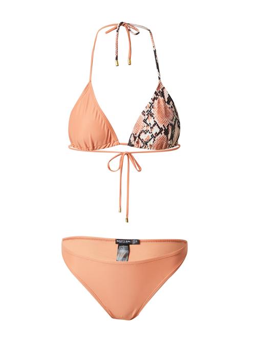 Nasty Gal Bikini  abrikos / fersken / sort / hvid