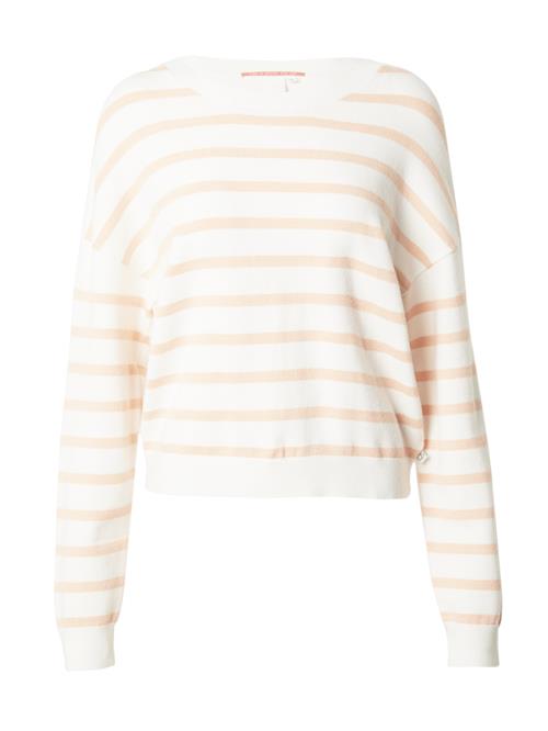 QS Pullover  creme / orange