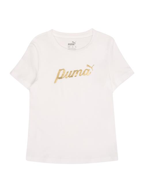 PUMA Shirts 'Ess'  guld / hvid