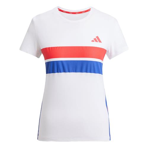ADIDAS PERFORMANCE Funktionsbluse 'Adizero Retro'  blå / lys rød / hvid
