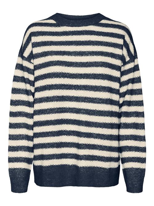 VERO MODA Pullover 'VMMARCIA'  navy / hvid