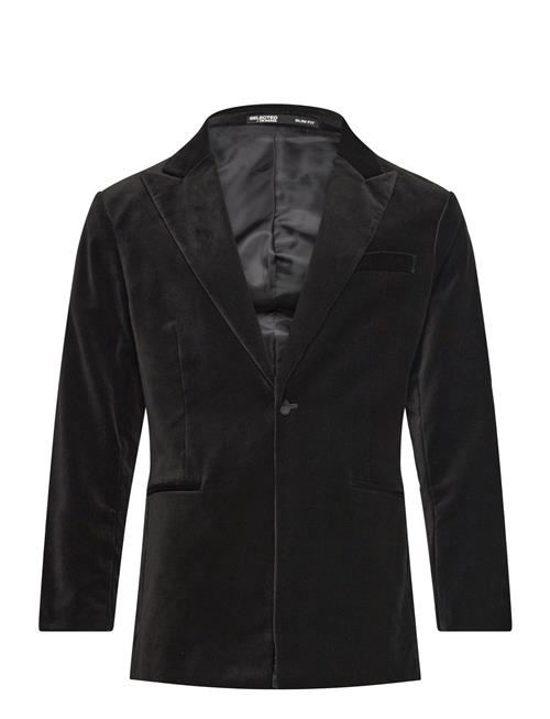 Slhslim-Hale Velvet Blz B Selected Homme Black