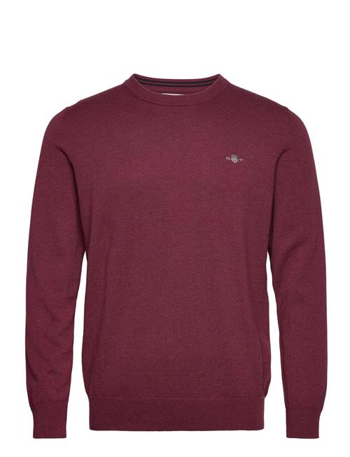 GANT Classic Cotton C-Neck GANT Burgundy