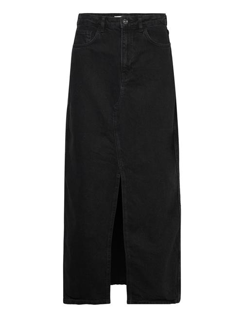 Mango Slit Denim Skirt Mango Black