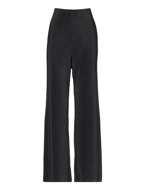 Mango Pleated Straight Trousers Mango Black