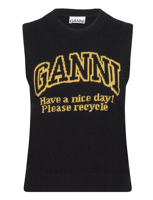 Ganni Graphic Lambswool Ganni Black