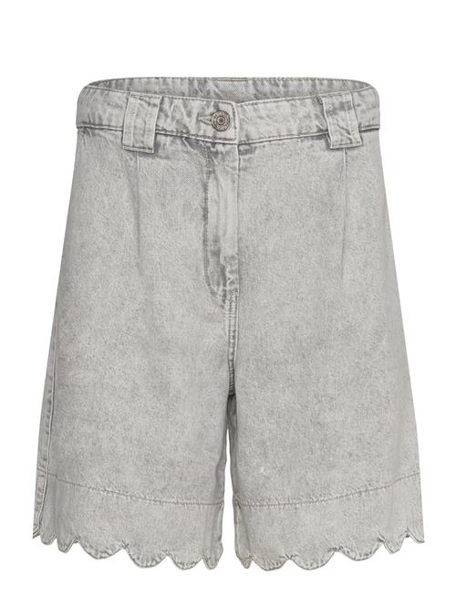 Stella Nova Scallop Edge Denim Shorts Stella Nova Grey