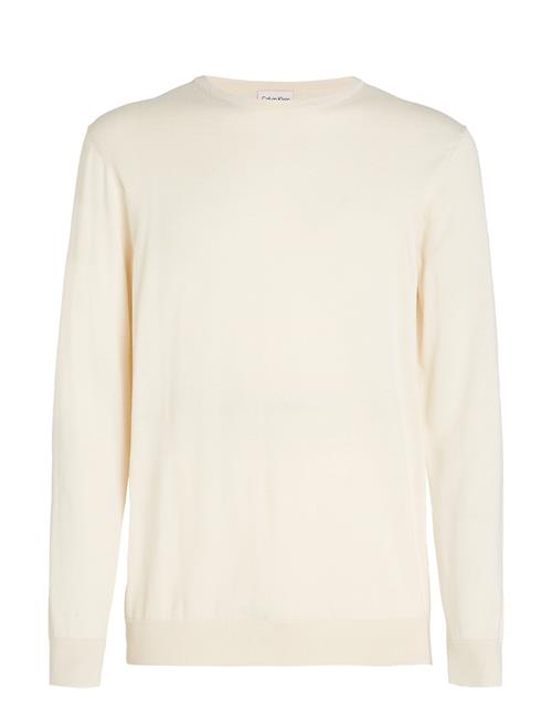 Calvin Klein Cotton Silk Blend Cn Sweater Calvin Klein Cream