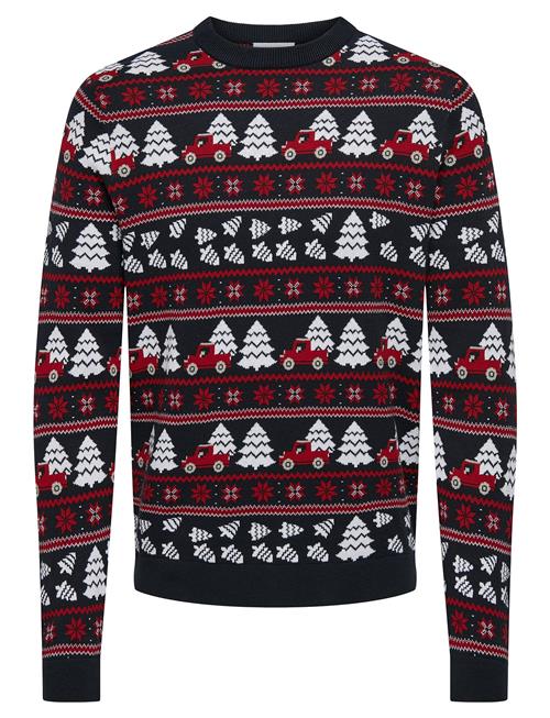 ONLY & SONS Onsxmas Reg 5 Jaq Crew Knit ONLY & SONS Navy