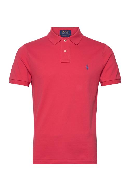 Polo Ralph Lauren Custom Slim Fit Mesh Polo Shirt Polo Ralph Lauren Red