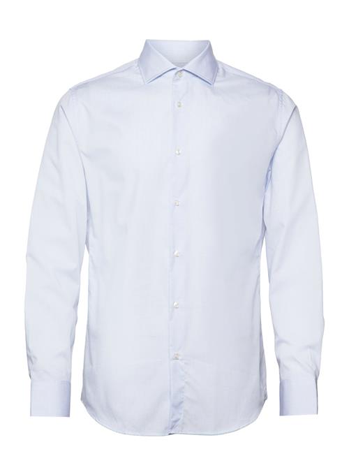 Mango Slim-Fit Micro-Print Twill Suit Shirt Mango Blue