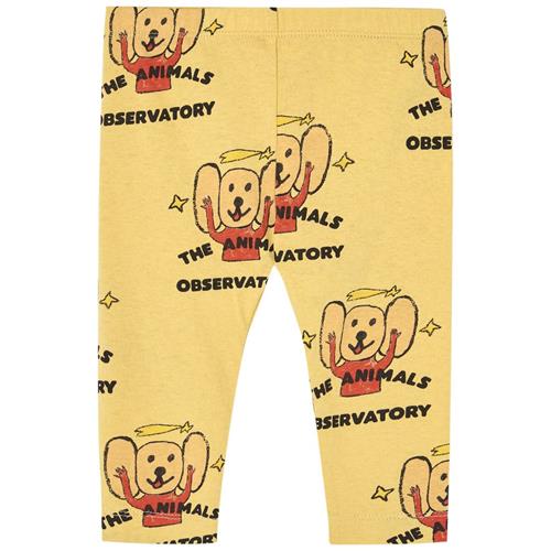 The Animals Observatory Penguin Baby Leggings Yellow Logo 6 months  Gul  6 måneder  Unisex
