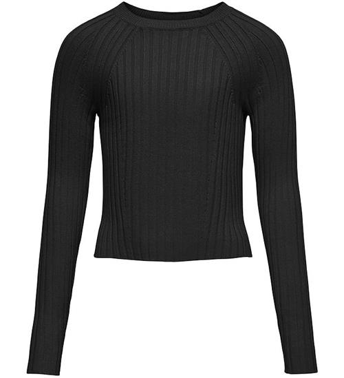 Se Kids Only Bluse - Rib - KogMeddi - Black ved KidsWorld