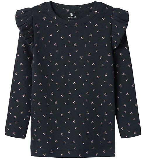 Name It Bluse - Rib -NmfBabeth - Navy Blazer