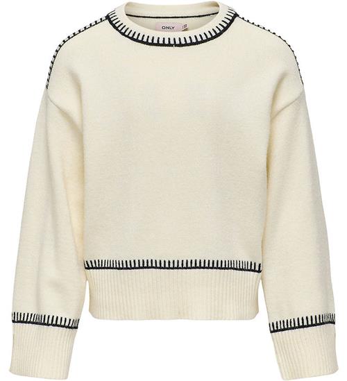 Kids Only Bluse - Strik - KogIbi - Whitecap Gray/BLACK