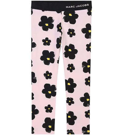 Little Marc Jacobs Leggings - Rosa/Sort m. Blomster