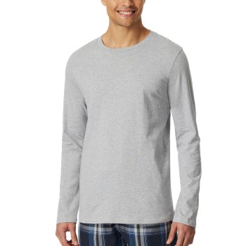 Schiesser Mix and Relax Long Sleeve Grå bomuld Medium Herre