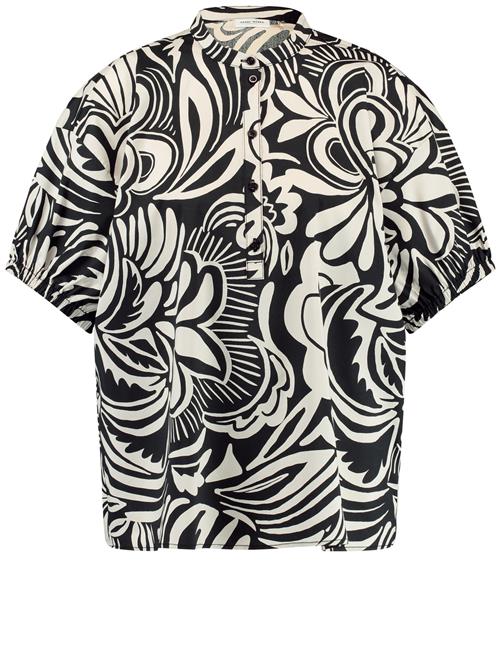 GERRY WEBER Bluse  ecru / sort