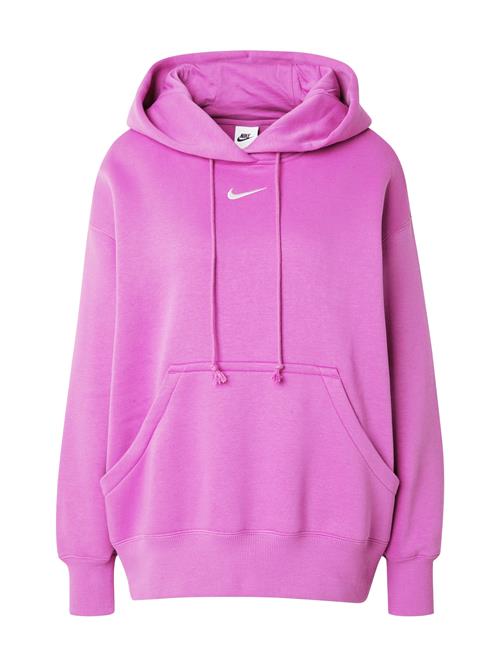 Nike Sportswear Sweatshirt 'Phoenix Fleece'  fuchsia / hvid