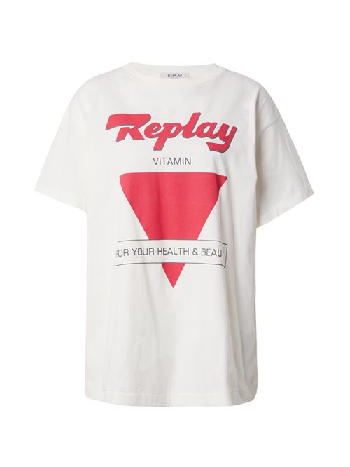 Se REPLAY Shirts  grå / rød / naturhvid ved About You