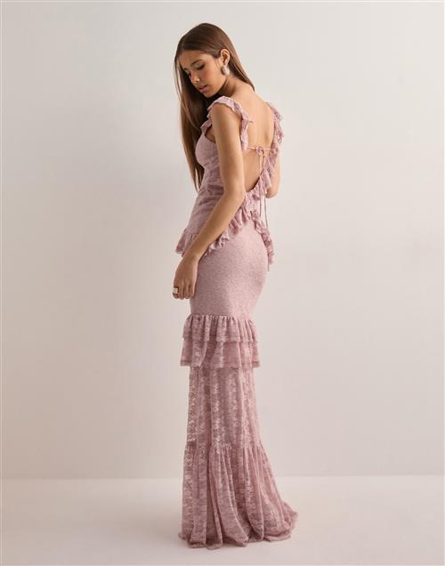 Se Nelly - Pink - Delicate Lace Dress ved Nelly