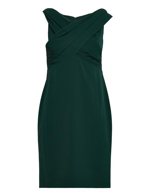 Lauren Ralph Lauren Crepe Off-The-Shoulder Cocktail Dress Lauren Ralph Lauren Green