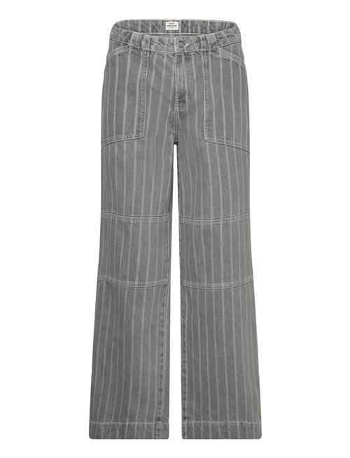 Grey Stripe Denim Krauer Jeans Mads Nørgaard Grey