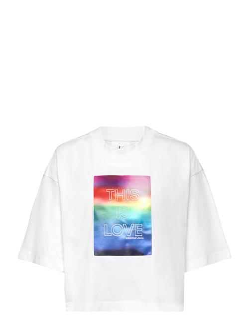 Calvin Klein Jeans Box Graphic Boxy Tee Calvin Klein Jeans White