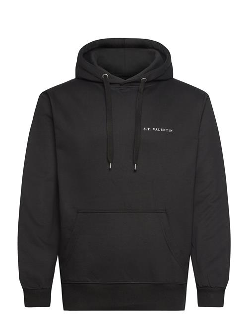 S.T. VALENTIN Heavyweight Organic Logo Hoodie - Black S.T. VALENTIN Black