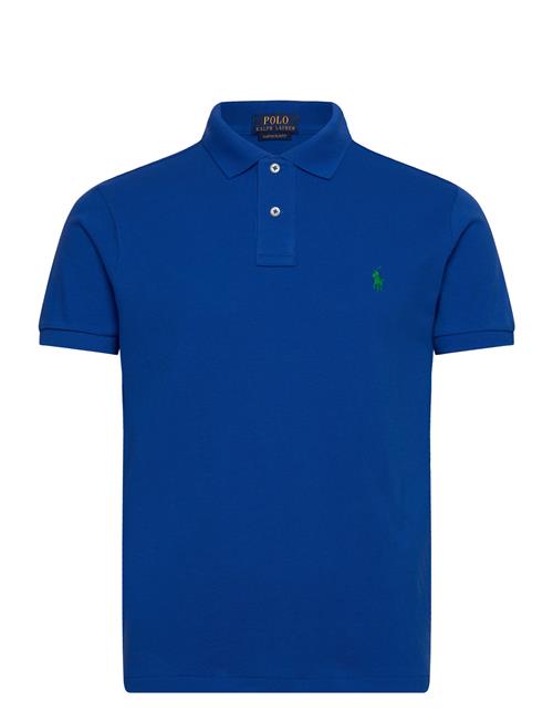 Polo Ralph Lauren Custom Slim Fit Mesh Polo Shirt Polo Ralph Lauren Blue