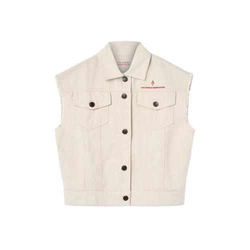 The Animals Observatory Hog Kid Vest Raw White | Hvid | 14 years