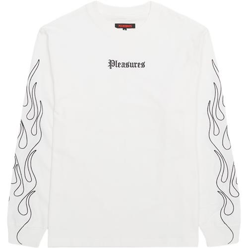 Pleasures Now Fiery Heavy L/s T-shirt White