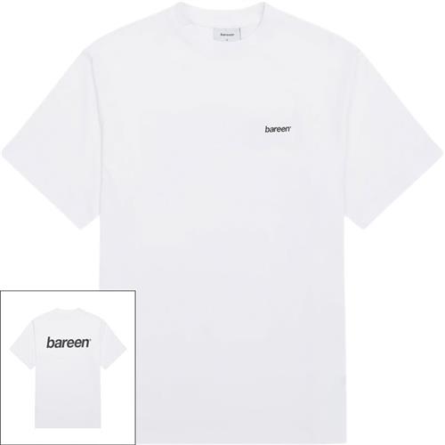 Bareen Box Fit Heavy Tee Logo Hvid