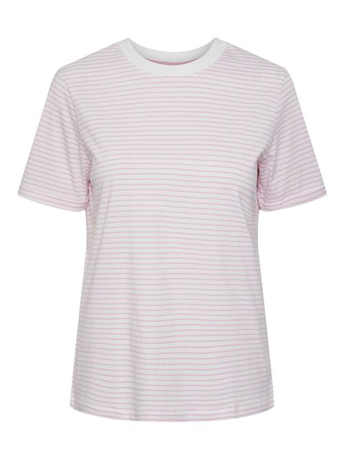 Se PIECES Shirts 'RIA'  lyserød / hvid ved About You