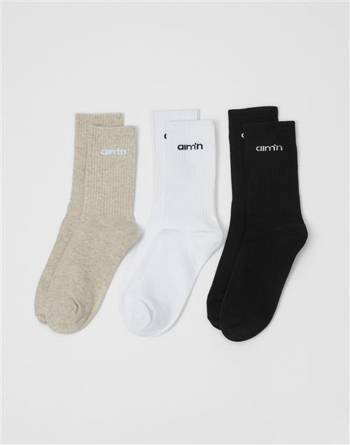 Aim'n - Beige - Aim'n Logo Socks 3-Pack