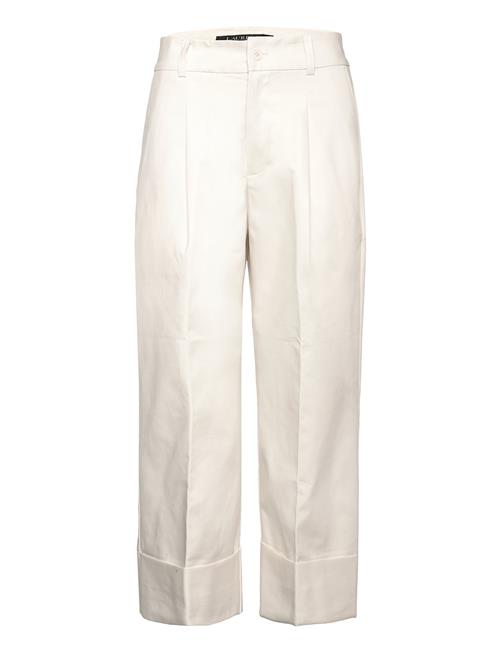 Lauren Ralph Lauren Double-Faced Stretch Cotton Ankle Pant Lauren Ralph Lauren Cream