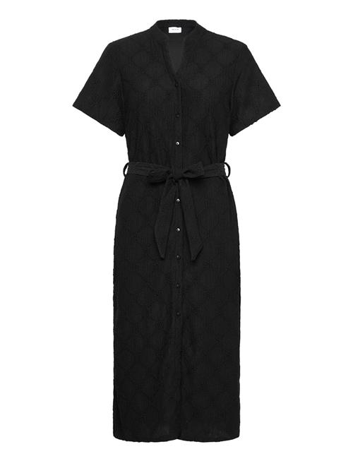 Videlea V-Neck S/S Midi Dress/R/Vol Vila Black