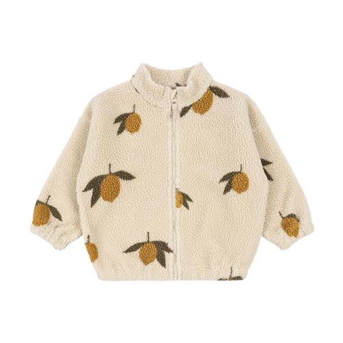 Konges Sløjd GOTS Jody Teddy Jakke Mon Grand Citron Sage | Beige | 3 years