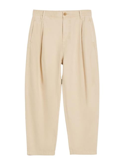 Bershka Jeans med lægfolder  beige