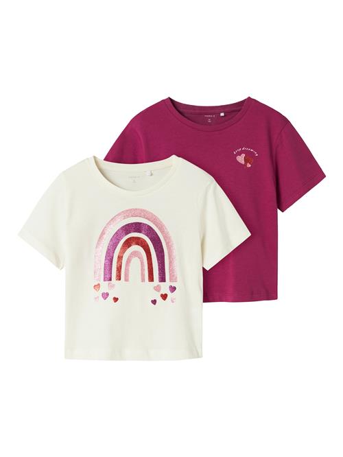 NAME IT Bluser & t-shirts 'NMFBETRIA'  rosa guld / bær / oxid / æggeskal