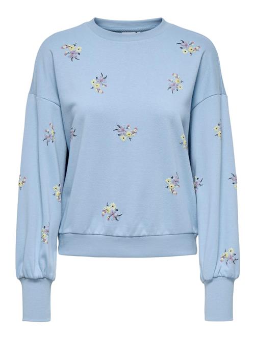 ONLY Sweatshirt 'ONLBROOKE'  himmelblå / pastelgul / lilla / eosin