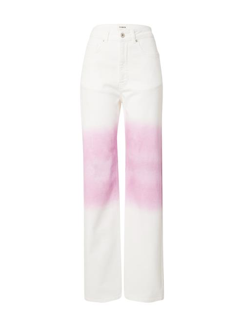 Se ABOUT YOU x Laura Giurcanu Jeans 'Alexis'  pink / hvid ved About You