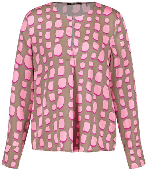 TAIFUN Bluse  taupe / pink / lyserød