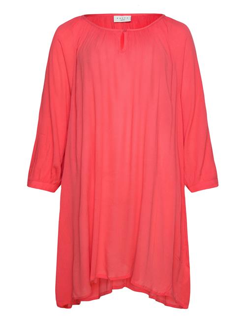 Kaffe Curve Kcami 3/4 Sl Tunic Kaffe Curve Red