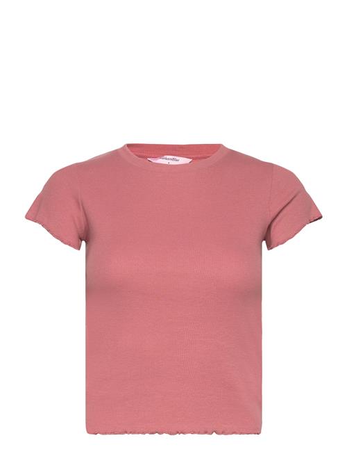 Hunkemöller Top Ss Cotton Rib Babylock Hunkemöller Pink