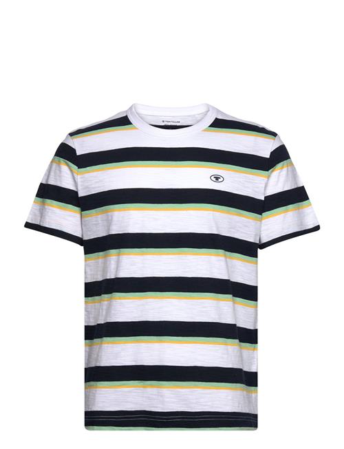 Tom Tailor Striped T-Shirt Tom Tailor White