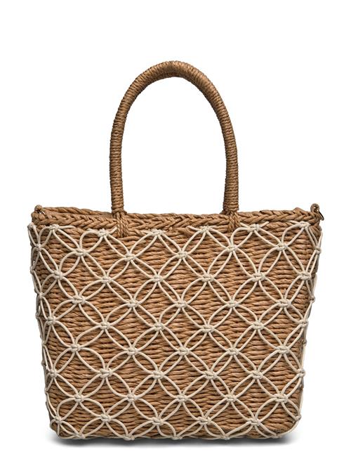 Lindex Bag Straw Bucket Lindex Beige