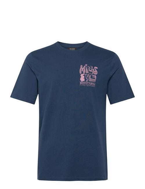 Scotch & Soda Chest Artwork T-Shirt Scotch & Soda Navy