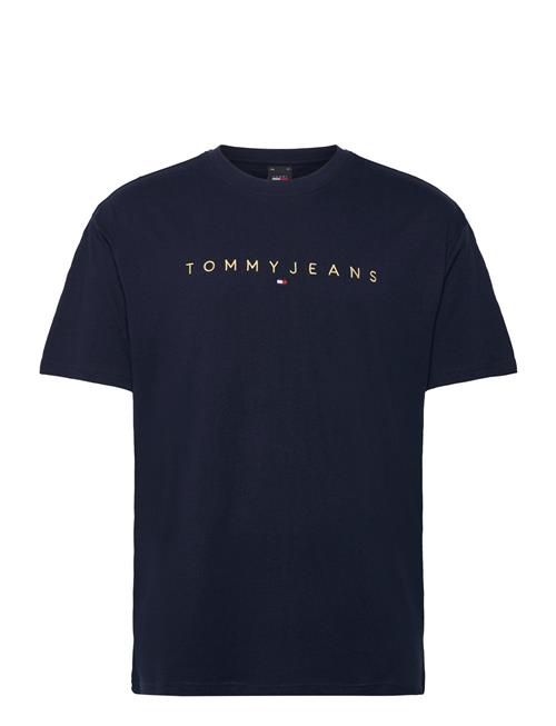 Tjm Reg Gold Linear Logo Tee Ext Tommy Jeans Navy